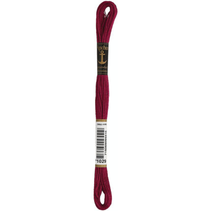 6 Stranded Anchor Threads For Hoop Embroidery Color: 1029