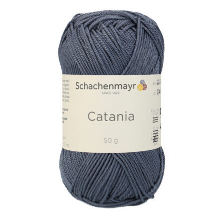 Catania 100% Combed And Mercerized Cotton. Recommended For Both Knitting And Crochet Color Graphit