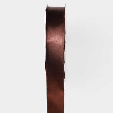 1. 5cm Brown Single Face Satin Ribbon