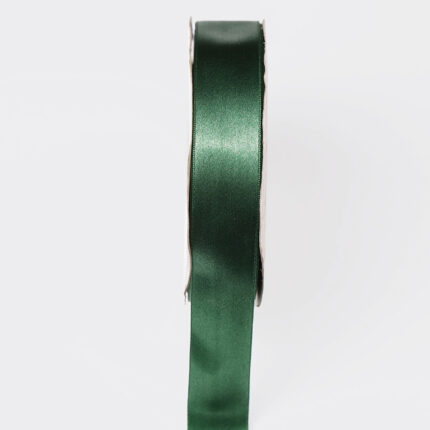 2cm Dark Green Single Face Satin Ribbon