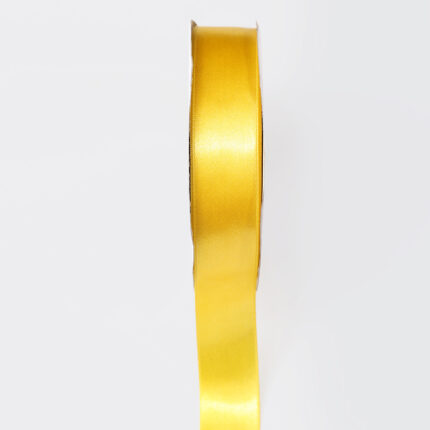 2cm Yellow Single Face Satin Ribbon