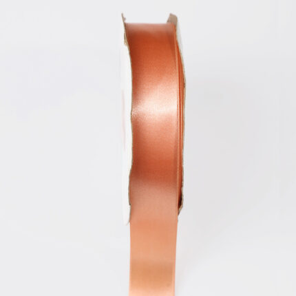 2. 5cm Peach Face Satin Ribbon