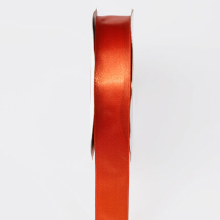 4cm Dark Orange Single Face Satin Ribbon