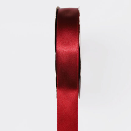 4cm Bordeaux Single Face Satin Ribbon