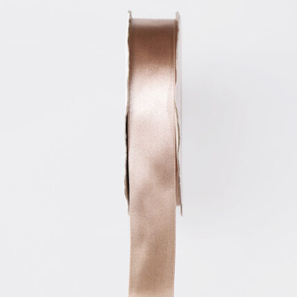 10cm Greige Single Face Satin Ribbon