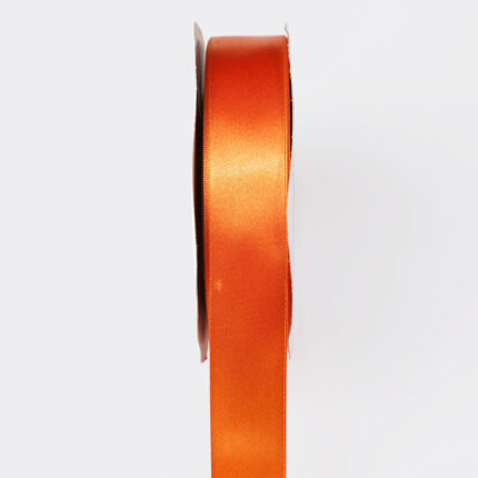 10cm Orange Face Satin Ribbon