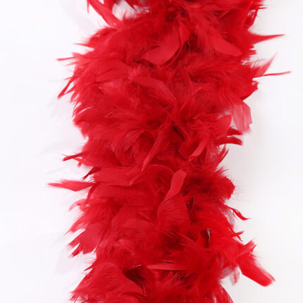 Red Chicken Feather Trims
