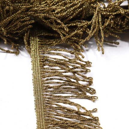 7cm Gold Matt Fringe  trimming